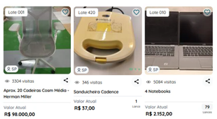 De cadeiras de luxo por R$ 98 mil a sanduicheira por R$ 37: confira os itens do Banco Master que estão em leilão