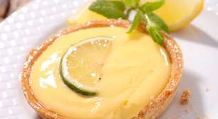 Tortinha fit de limão: sobremesa prática, cremosa e deliciosa