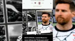 Site do Corinthians é hackeado e Messi é "anunciado" como reforço