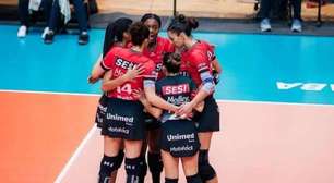 Sesi Bauru domina o Fluminense e assume a liderança da Superliga Feminina