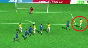 3D: veja gol irregular de Dante pelo Brasil contra Itália