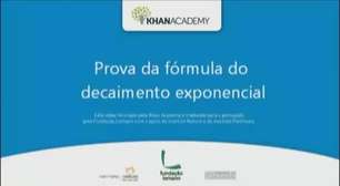 Prova da fórmula do decaimento exponencial