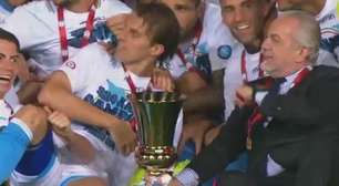 Veja a festa do título do Napoli na Copa da Itália