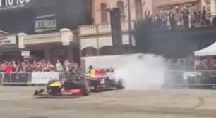 F1: Vettel e Ricciardo aquecem os pneus nas ruas de Austin
