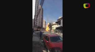 Leitores filmam incêndio na zona norte de São Paulo