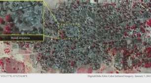 Satélite mostra devastação após ataques do Boko Haram
