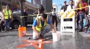 Estrela de Trump na Calçada da Fama de Hollywood é destruída
