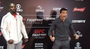 Lutadores fazem encaradas pré-luta no UFC São Paulo