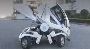 Japonês cria carro 'dobrável' para superar falta de estacionamento