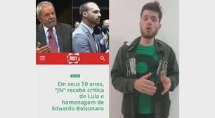 Em seus 50 anos, "JN" recebe crítica de Lula e homenagem de Eduardo Bolsonaro