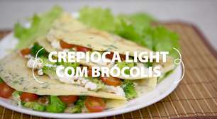 Crepioca light de brócolis