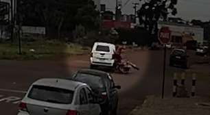 Vídeo: acidente que deixou motociclista ferida no Maria Luiza