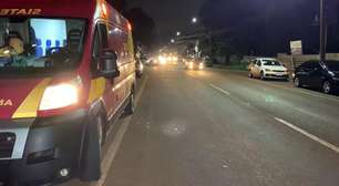 Rapaz de 22 anos fica ferido em acidente no Bairro Alto Alegre