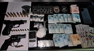 Polícia prende suspeito de tráfico de drogas e posse de armas e munições