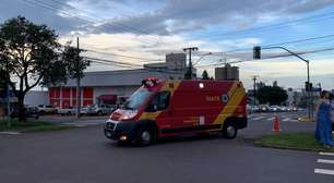 Entregador de lanches fica ferido em acidente de trânsito em Cascavel