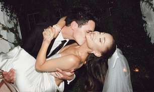 Casamento secreto: confira detalhes do vestido usado por Ariana Grande