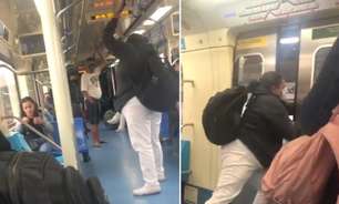 Enfermeira expulsa passageiro sem máscara de metrô; assista