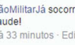No Facebook, Exército recebe pedidos de intervenção militar