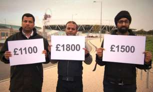 Funcionários tentam receber por trabalho em Londres 2012