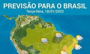 Calor, sol e pancadas de chuva em quase todo o Brasil