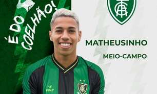 América-MG anuncia o retorno do meia Matheusinho ao clube
