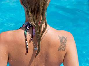 Protetor solar evita que tatuagem desbote com o sol