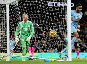 Manchester City vence o Leicester em partida de nove gols