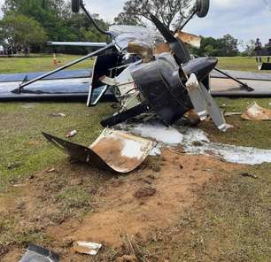 SP: avião com paraquedistas cai em Boituva e deixa dois mortos