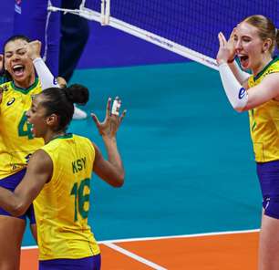Vôlei: Brasil vence a Sérvia por 3 a 0 pela Liga das Nações feminina