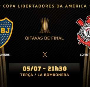 Saiba onde assistir Boca Juniors e Corinthians pela Libertadores