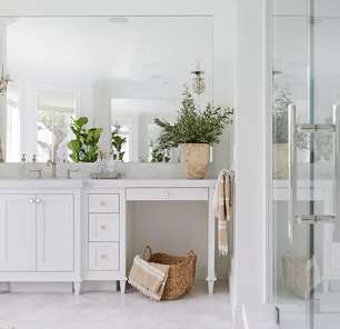 Banheiro branco: 20 ideias simples e sofisticadas