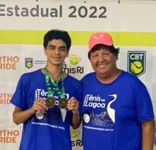 Atleta do projeto Tênis na Lagoa é campeão de 5ª etapa do circuito estadual do Rio de Janeiro
