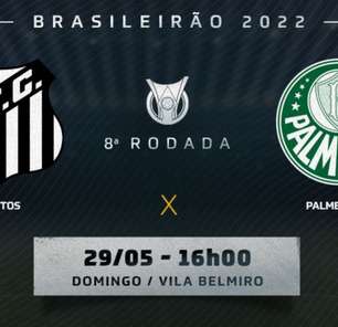 Santos x Palmeiras: prováveis times, desfalques e onde assistir ao clássico pelo Brasileirão