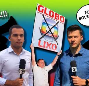 "Fora Bolsonaro" vira vingança ao vivo contra o "Globo lixo"