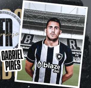 Botafogo anuncia a contratação de Gabriel Pires, quinto reforço da janela