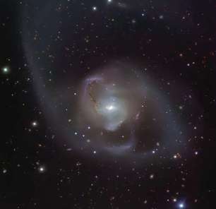 Espetacular dança de galáxias em fusão é fotografada com riqueza de detalhes