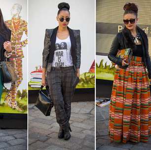 Fashionistas mostram estilo na semana de moda de Londres; veja