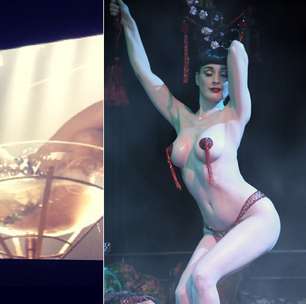 Veja fotos de Lívia como stripper e de Dita Von Teese