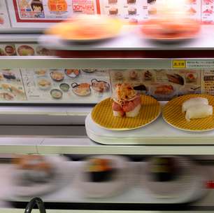 Nos rodízios 'kaiten', o tradicional sushi se rende à tecnologia