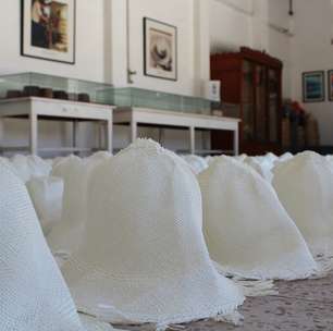 Equador: veja como é feito o famoso chapéu do Panamá