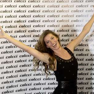 Gisele Bündchen chega ao Parque Villa-Lobos para desfilar