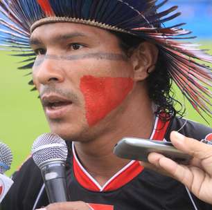 Artilheiro pintado marca, mas 1º time indígena perde para Paysandu