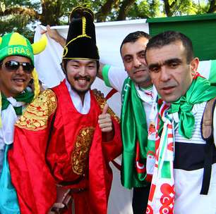 Animados, argelinos preveem final contra o Brasil