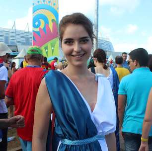 Arena PE recebe "deusas" antes de Costa Rica x Grécia