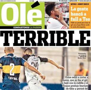 Goleiro do Boca quebra perna de rival em lesão "terrível"