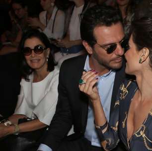 De novo? Deborah Secco e Rodrigo Lombardi trocam carícias