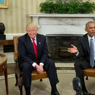 6 fotos que mostram 'incômodo' do encontro entre Trump e Obama na Casa Branca