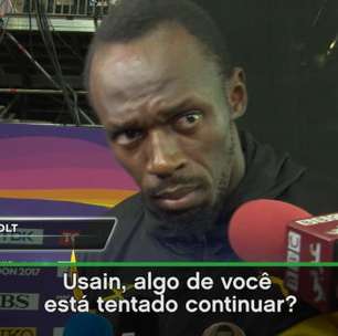"Minhas pernas estão doendo", diz Bolt após levar o bronze