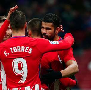 Diego Costa passa em branco, mas Atlético vence e classifica