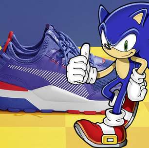 Puma traz ao Brasil linha de tênis com Sonic e Dr. Eggman